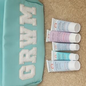 First Aid Beauty Sample Set with GRWM Zipper Pouch